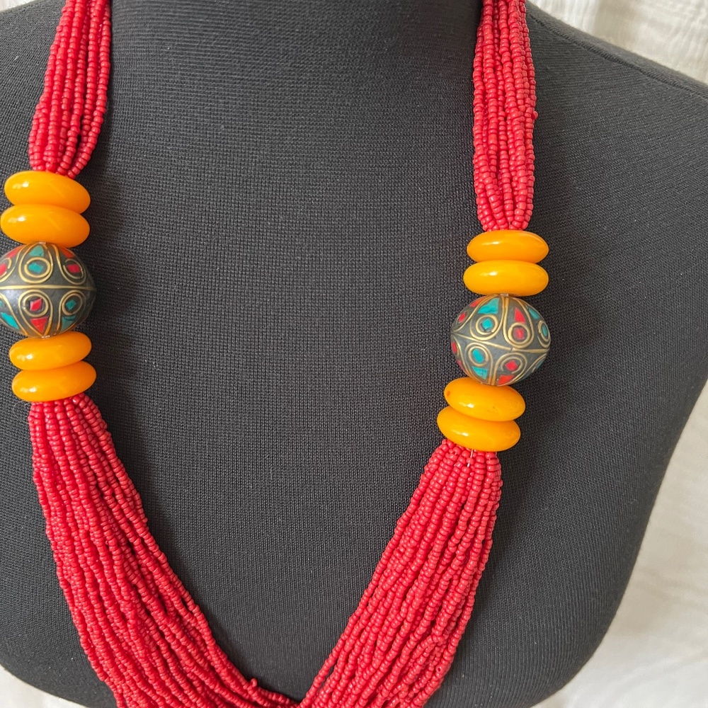 Tibetan Necklace with Agate